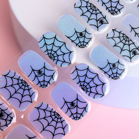 Holographic Webs Semi Cured Gel Nail Sticker Kit (Halloween) | Sunday Nails AU (Copy)