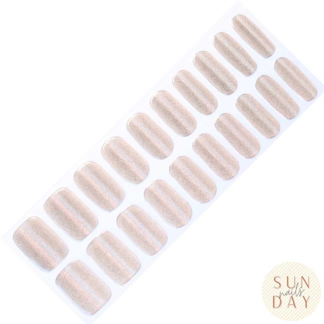 Champagne Semi Cured Gel Nail Sticker Kit | Sunday Nails AU