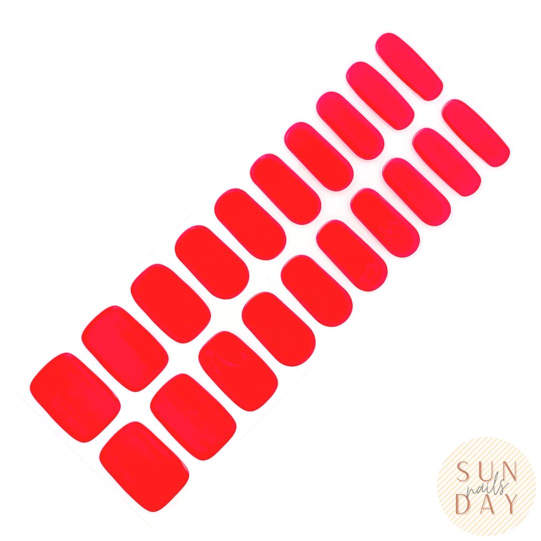 Strawberry Fields Semi Cured Gel Nail StickerKit - Sunday Nails AU - Semi Cured Gel Nails