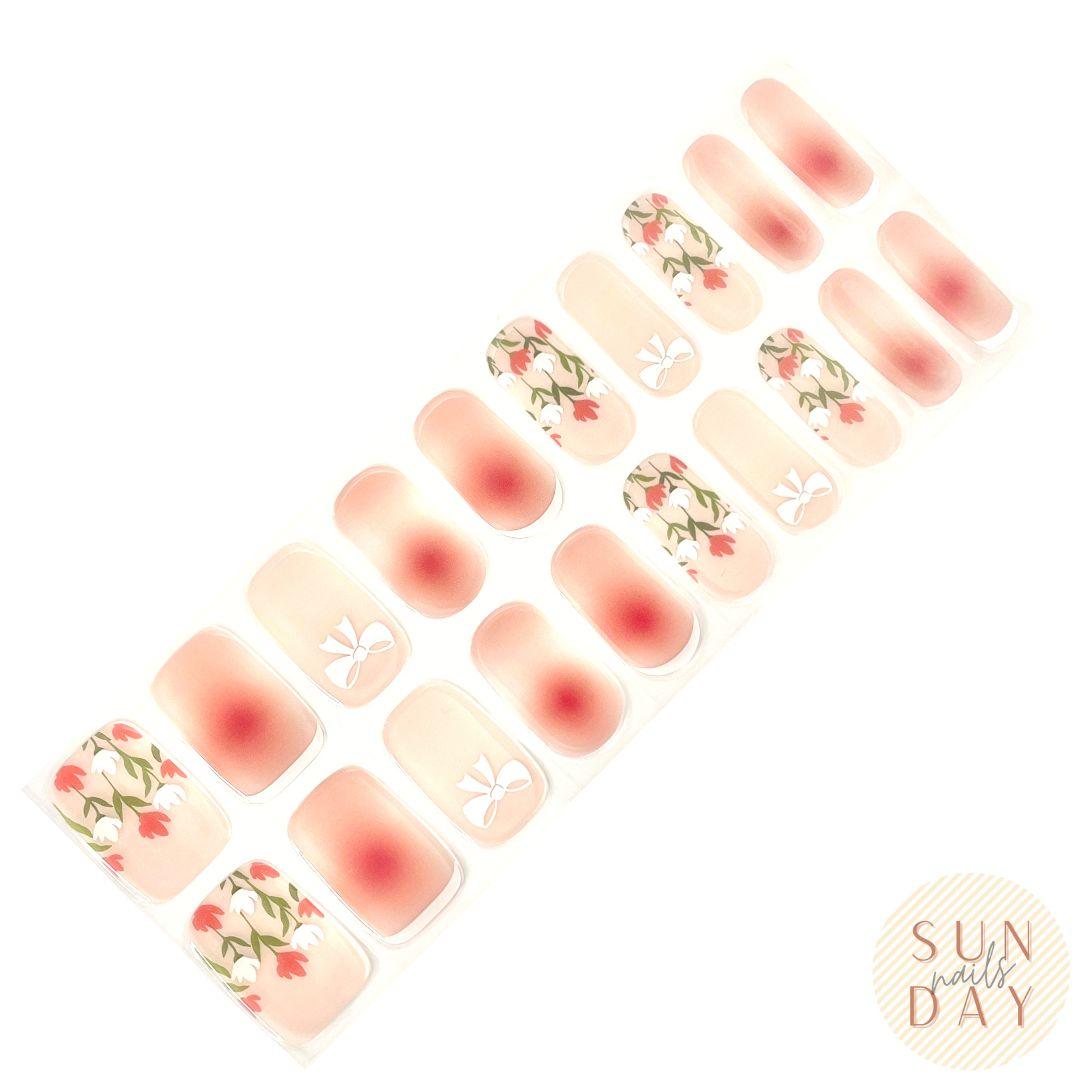 Tulip Semi Cured Gel Nail Sticker Kit - Sunday Nails AU - Semi Cured Gel Nails