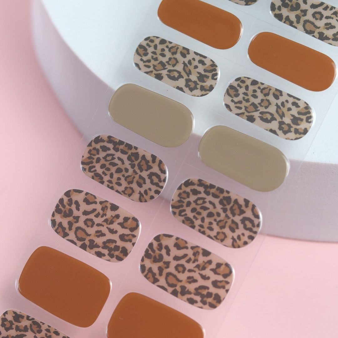 Safari Semi Cured Gel Nail Sticker Kit - Sunday Nails AU - Semi Cured Gel Nails