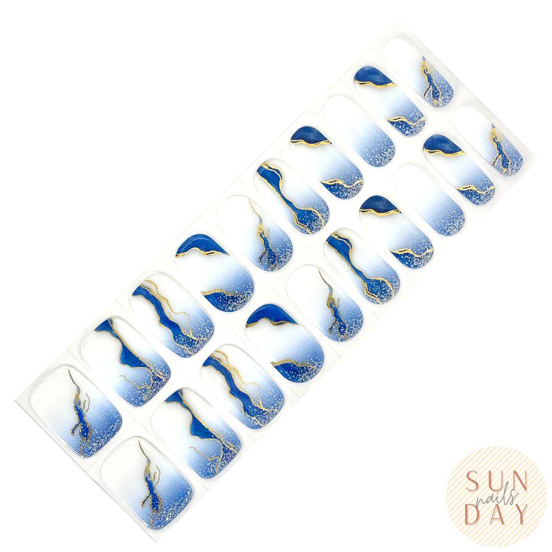 Waves Semi Cured Gel Nail Sticker Kit - Sunday Nails AU - Semi Cured Gel Nails