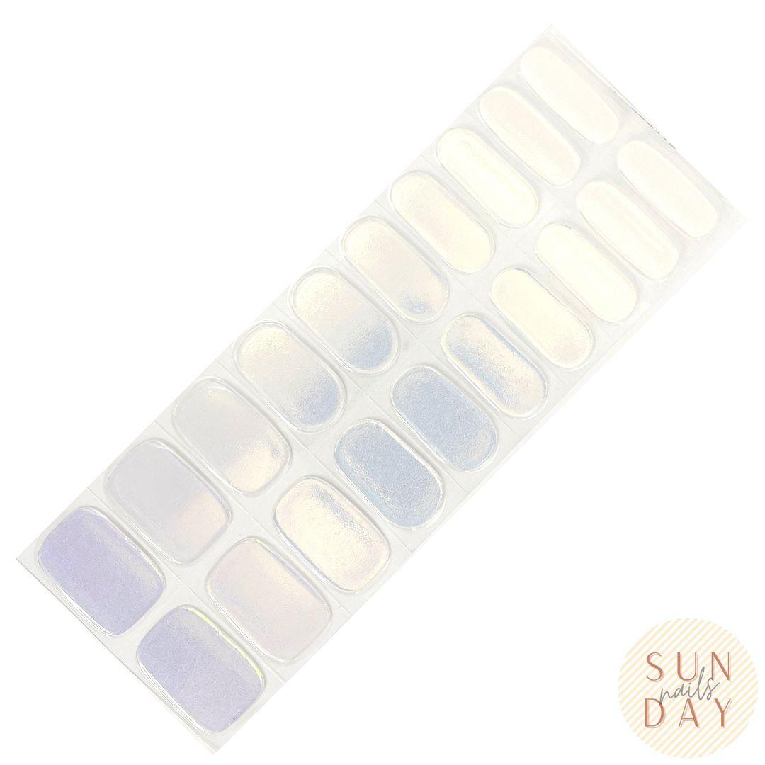 Purple Pearlescent Semi Cured Gel Nails Sticker Kit - Sunday Nails AU - Semi Cured Gel Nails